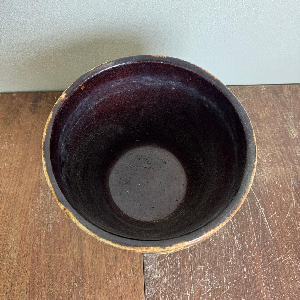 Robinson Ransbottom Co Sun & Moon Green Brown Roseville Drip Plant Flower Pot - Picture 7 of 9
